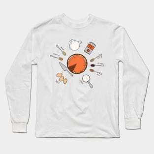 Pumpkin pie recipe Long Sleeve T-Shirt